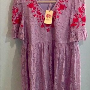NWOT! Entro Oh so Sweet Lace Baby Doll Dress